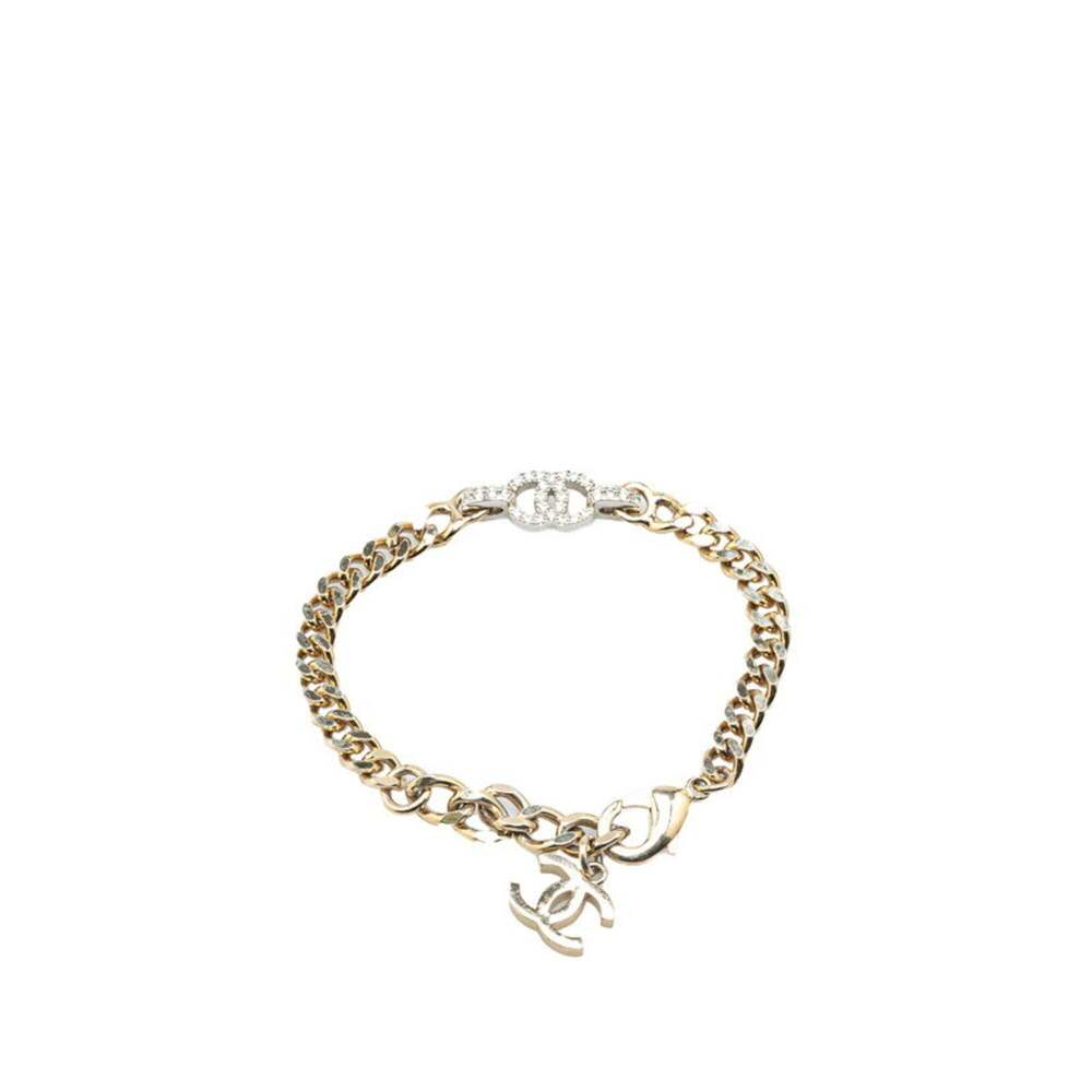 CHANEL Authentic Silver Logo Charm Bracelet - Picture 3 of 7